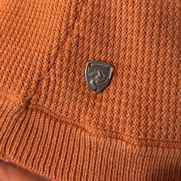 Kuhl Kosta Sweater in Sandstone S Cozy Super Soft Clay Terra Cotta Peachy Orange - Picture 5 of 7